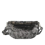 Flora & co Sac banane bandoulière suédine gris argent