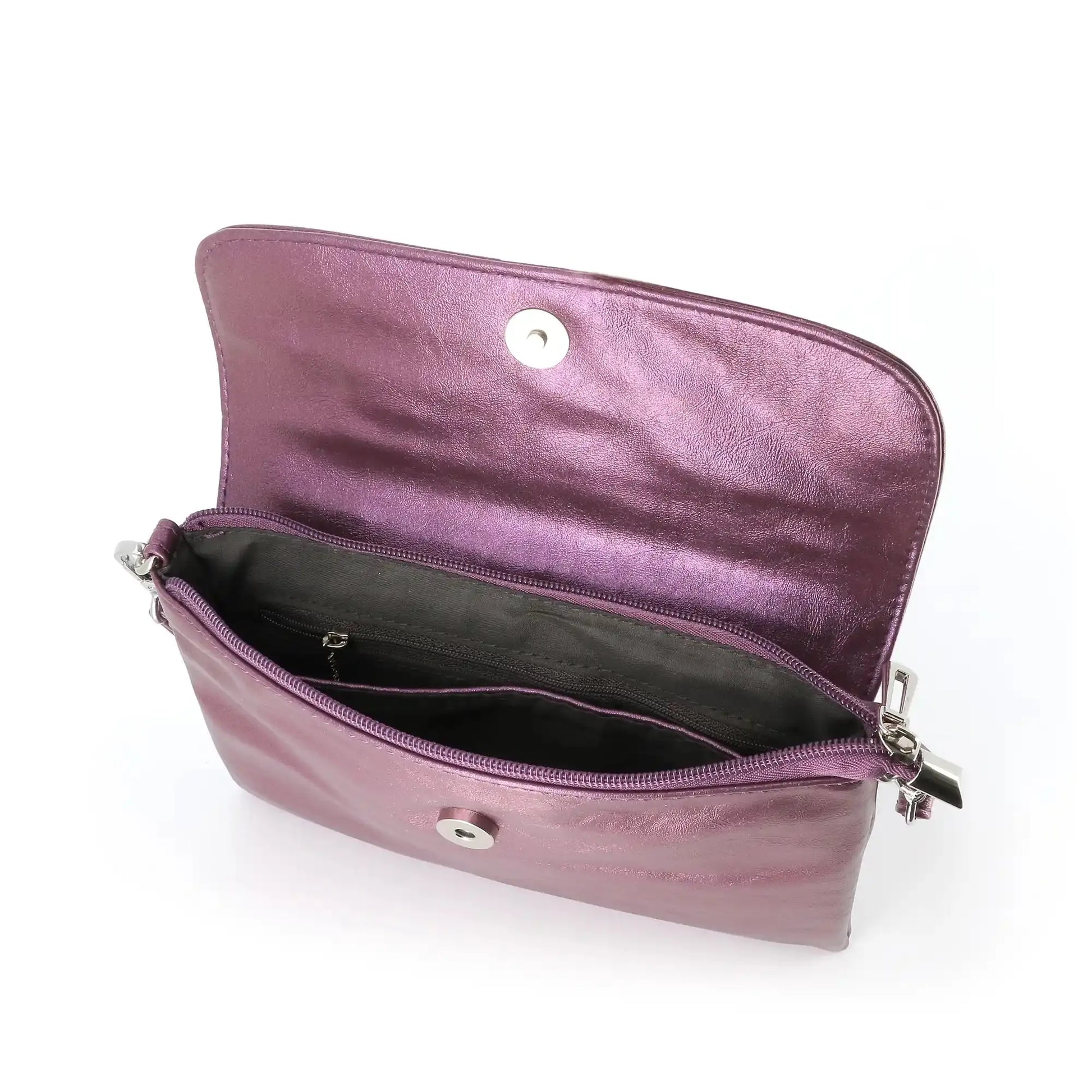Flora & co Sac bandoulière pochette femme irisé violet