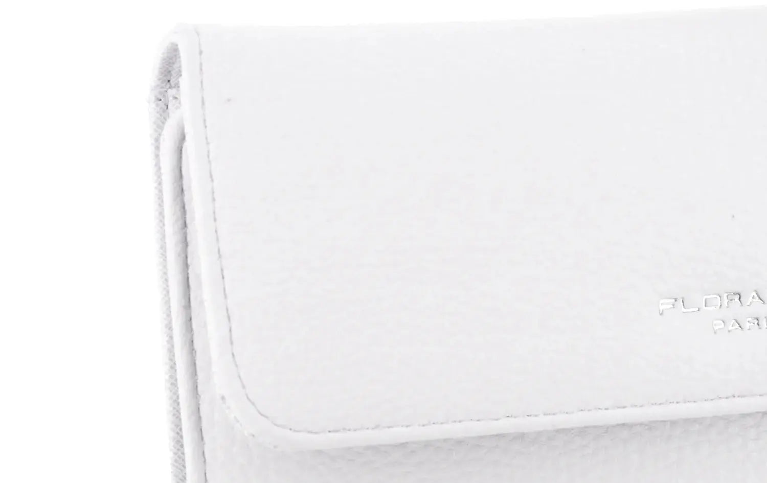 Flora & co Portefeuille chéquier femme souple blanc