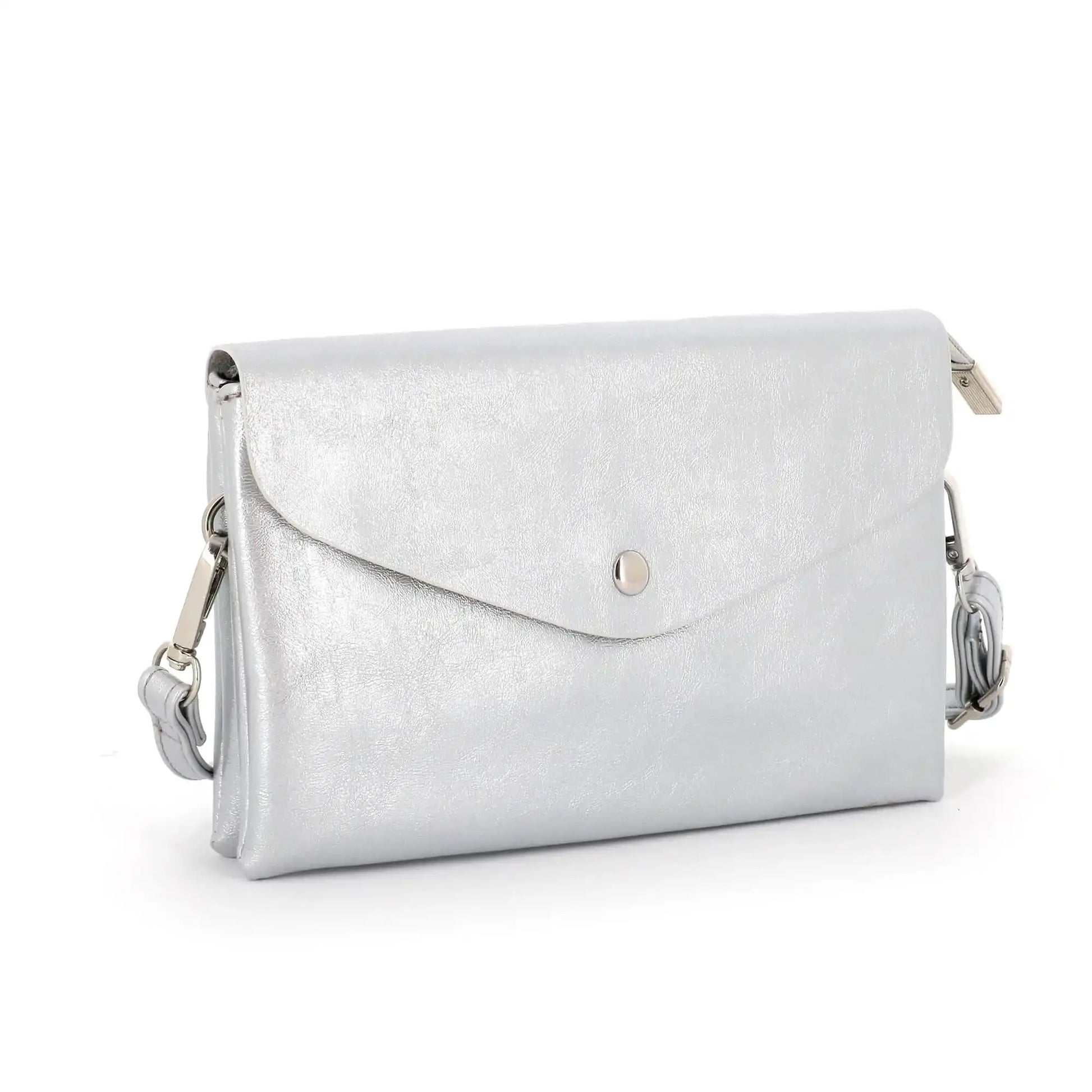 Flora & co Sac bandoulière femme irisé souple argent