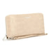 Flora & co Portefeuille femme brillant pu cuir croco beige