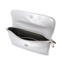 Flora & co Sac bandoulière pochette femme irisé argent