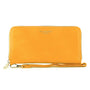 Flora & co Portefeuille femme tout-en-un grainé moutarde