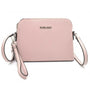 Sac cabas bandoulière femme simili cuir rose - vue principale | Flora & co