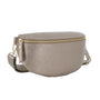 Sac banane cuir irisé fantasie Taupe - Crocochic