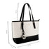 Gallantry Sac cabas femme bicolore saffiano blanc