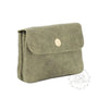 Vue 1 du Porte-Monnaie Cuir Suédé Grainé 041C Kaki par Made in Italy.