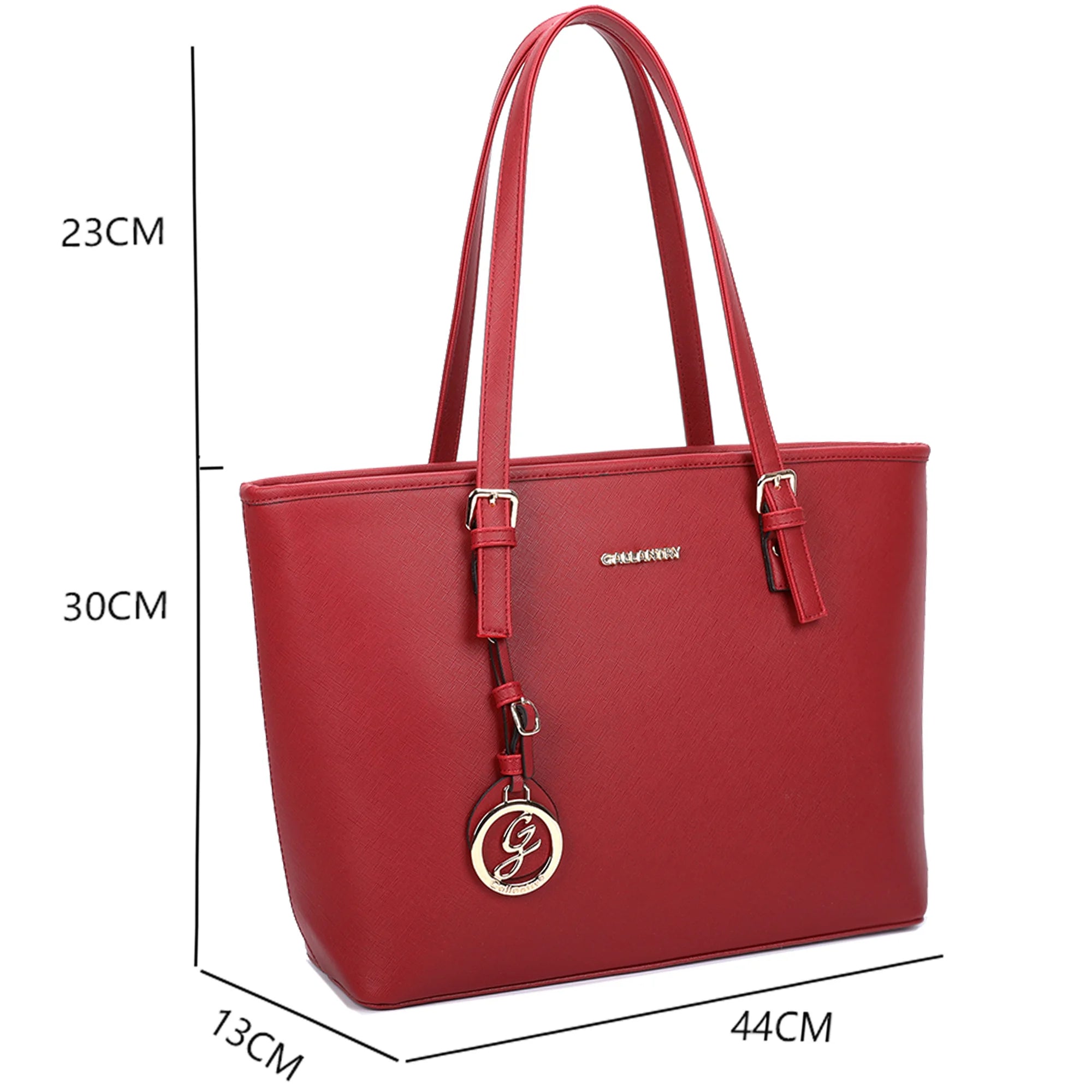 Sac à main femme fourre-tout xl rouge