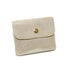 Porte-monnaie femme cuir daim irisé 044 beige - Crocochic