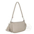 Flora & co Sac baguette avec bandoulière Taupe Métal