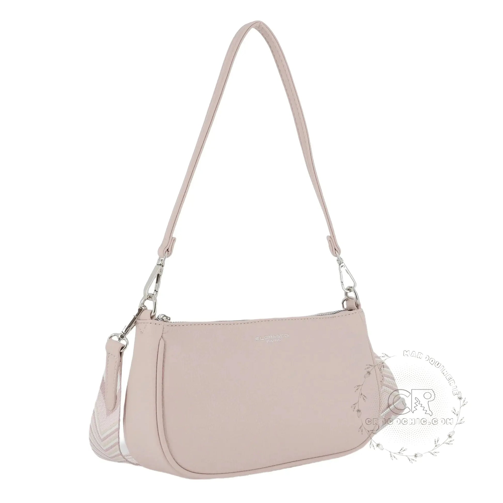 Flora & co Sac baguette avec bandoulière Rose