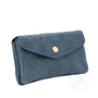 Portefeuille femme cuir souple embossé 05FL Bleu - Crocochic