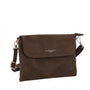 Petit sac bandoulière daim femme Chocolat - Crocochic