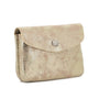 Flora & co Porte-monnaie femme court suède irisé Noir Doré