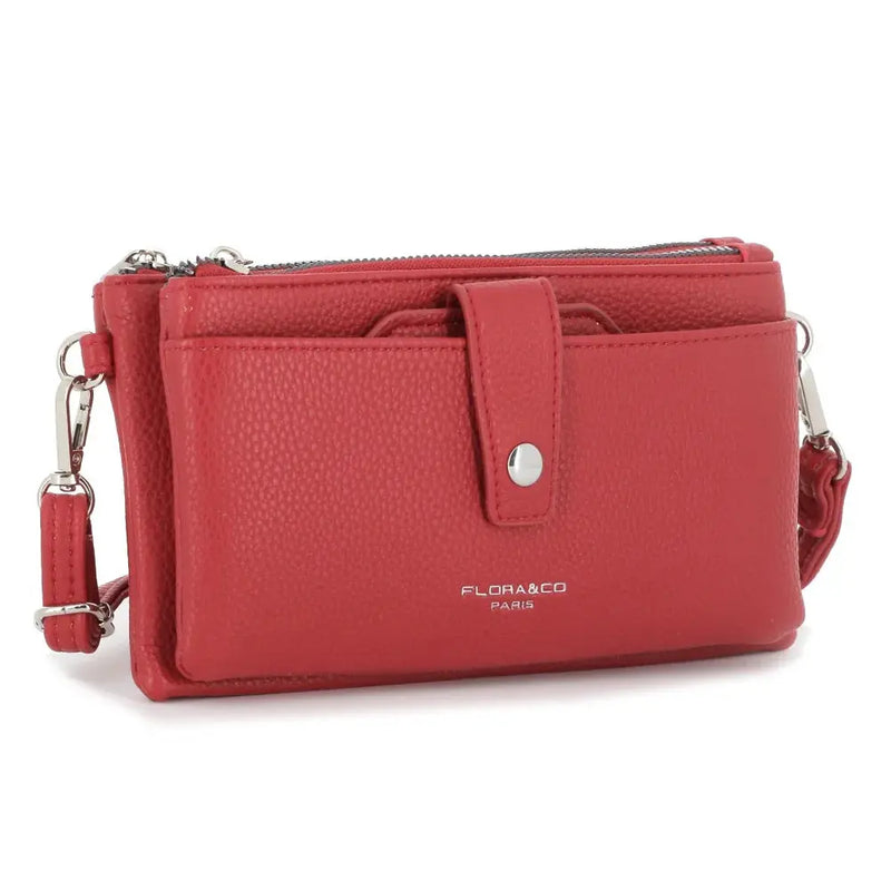 Pochette bandoulière femme téléphone rouge - Flora & co