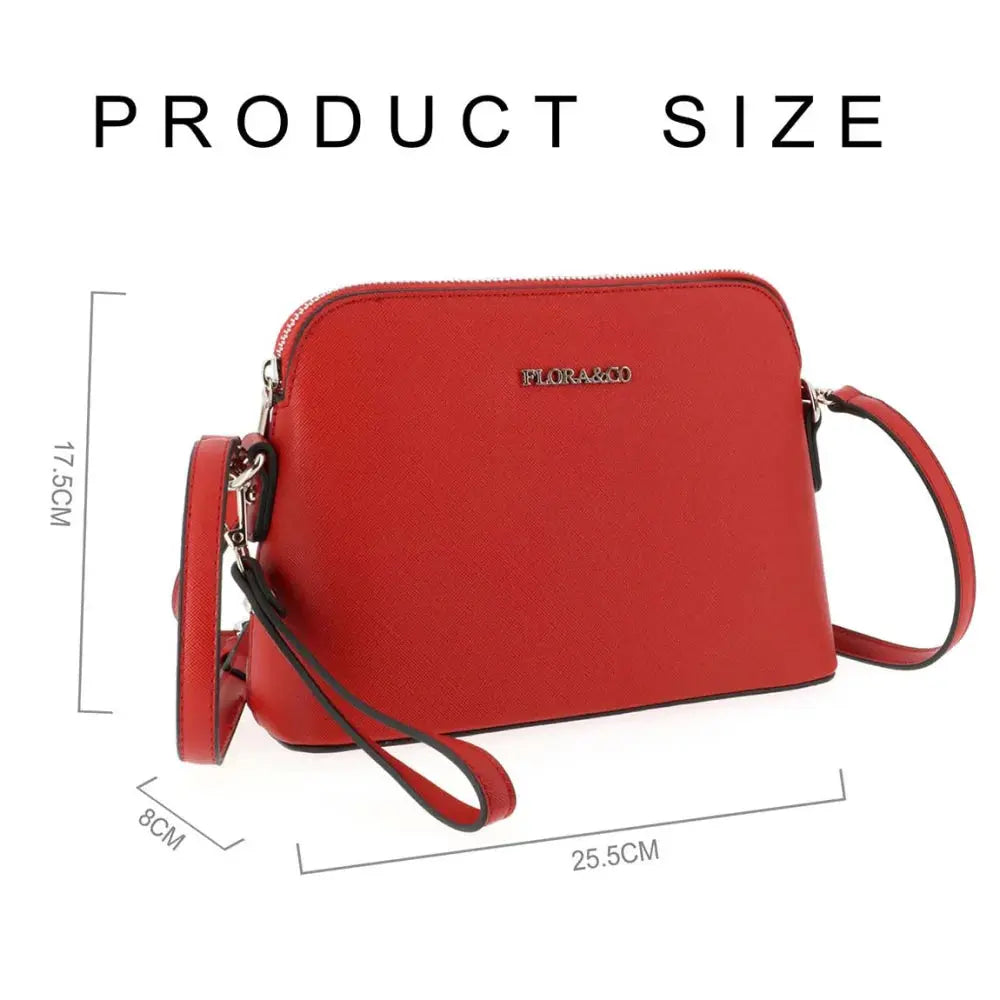 Sac bandoulière femme dragonne rouge