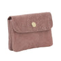 Vue 1 du Porte-monnaie court cuir suède embossé 041FL Rose par Made in Italy.