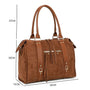 Vue 1 du Grand sac bowling similicuir suédine femme Marron synthetique par Gallantry.