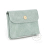 Vue 1 du Porte-Monnaie Cuir Suédé Grainé 041C Vert Clair par Made in Italy.