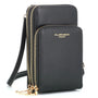 Sac bandoulière pochette téléphone 67 pouces Noir - Crocochic