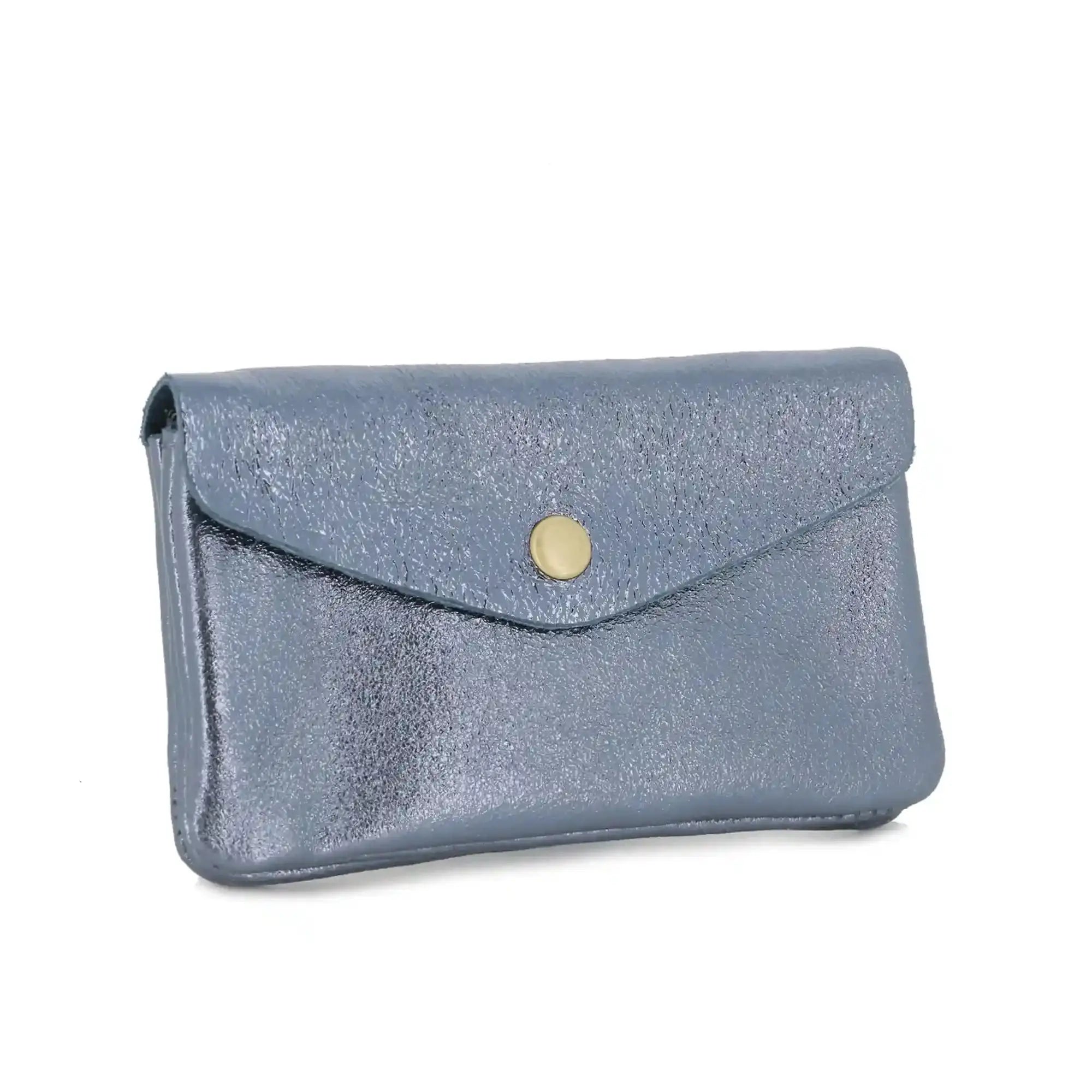 Portefeuille pochette passeport cuir isiré Bleu other image 2