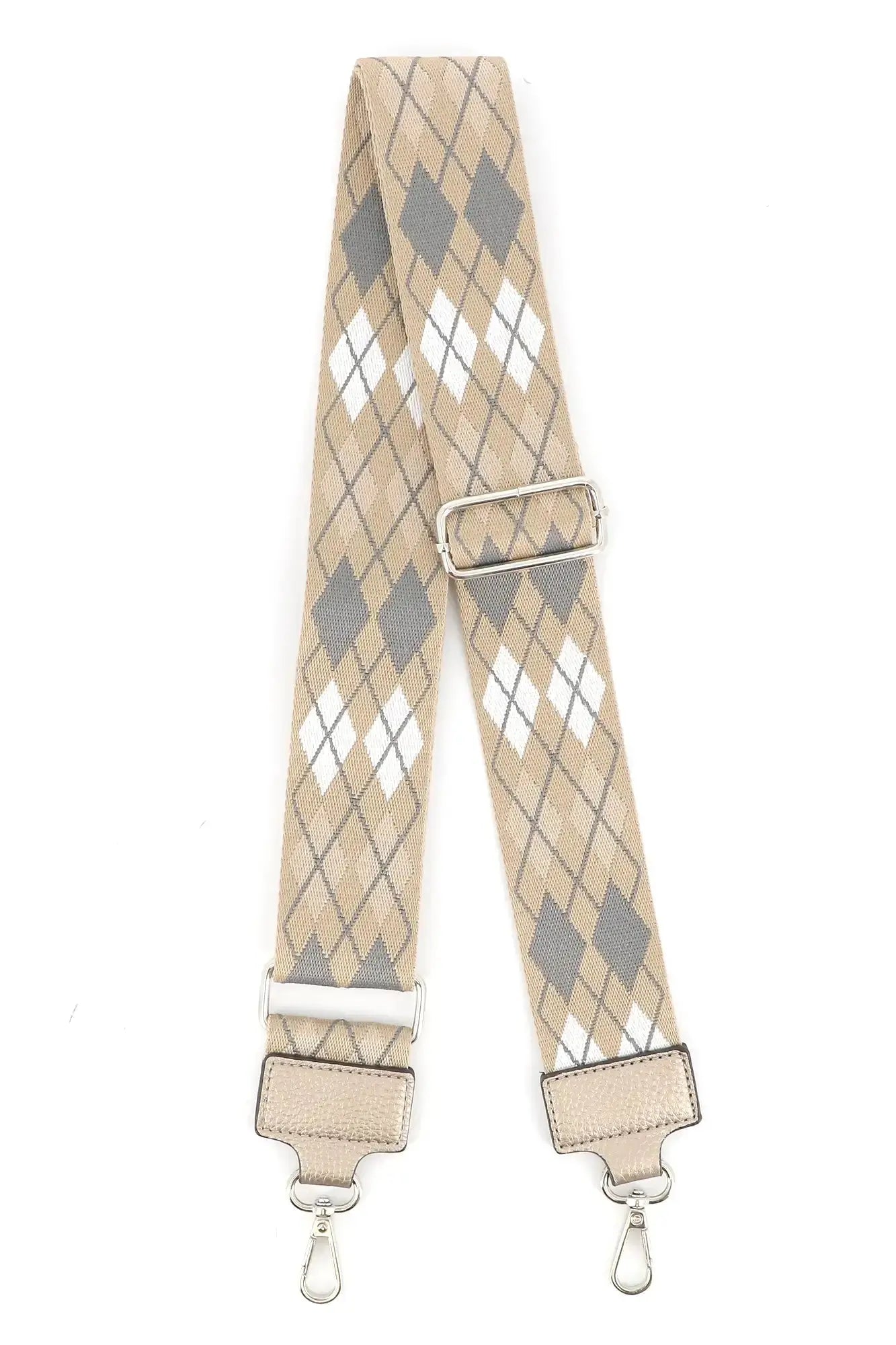 Flora & co Sac banane femme pu cuir grainé taupe métal