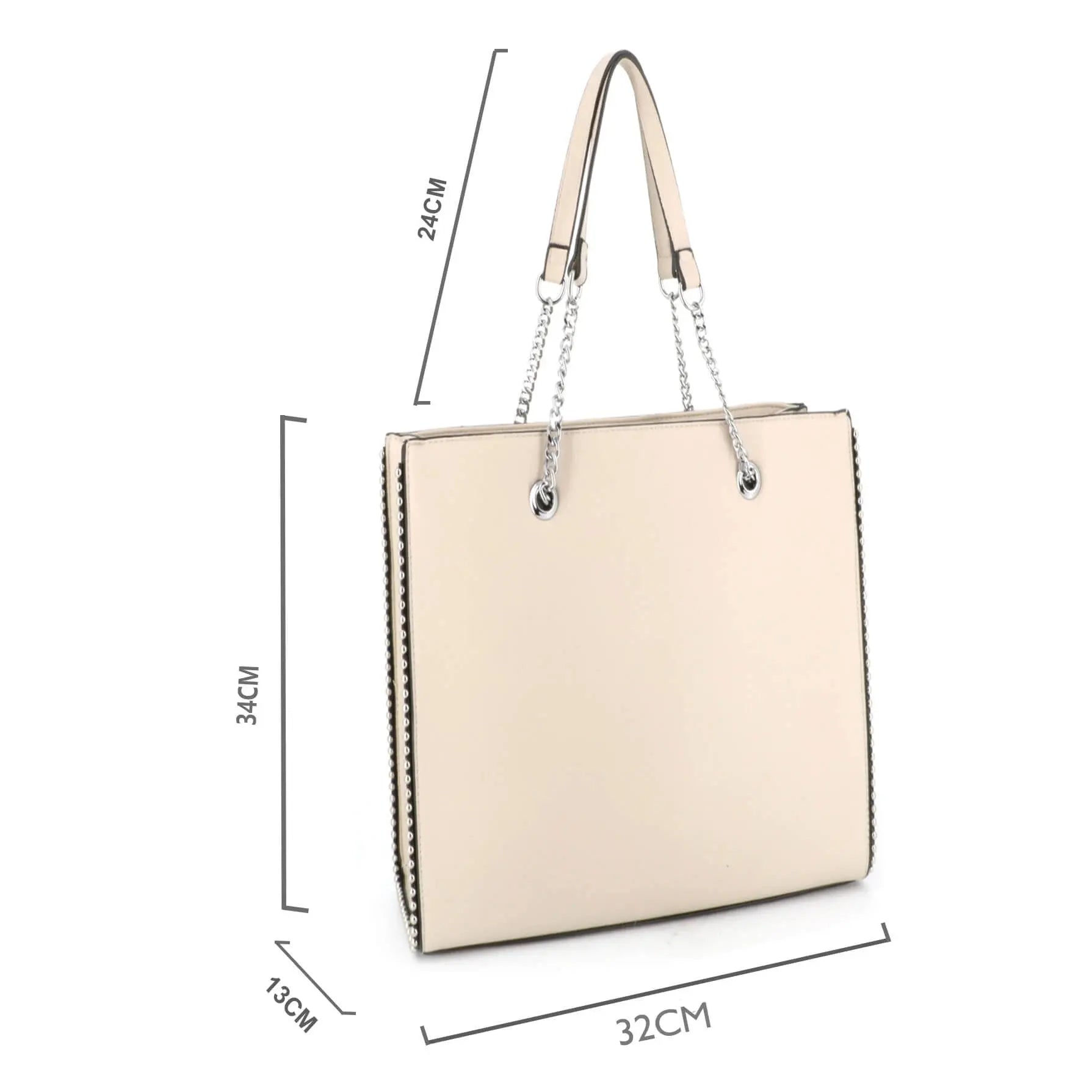 Crocochic Sac cabas femme format a4 lycée cours beige