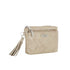 Flora & co Petit porte-monnaie pochette femme suède irisé Doré
