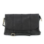 Vue princ. du Mini sac bandoulière femme cuir noir par Made in Italy.