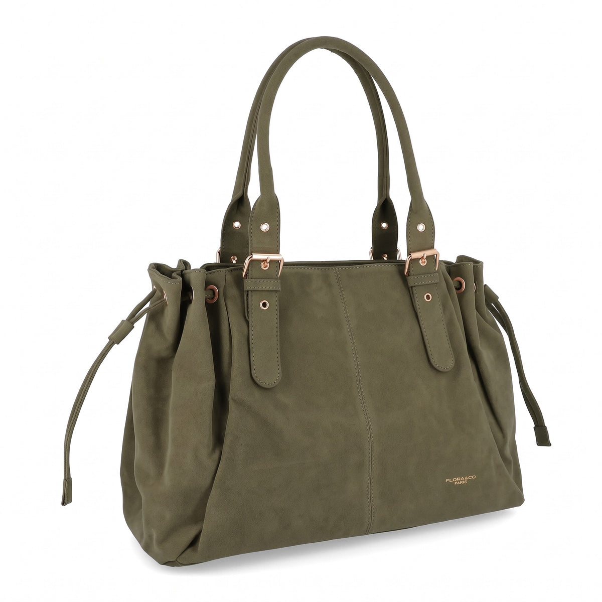 Sac Cabas Bowling Femme en Lacet Kaki