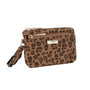 Vue 1 du Porte-monnaie Femme Similicuir Léopard Velouté Camel synthetique par Flora & co.