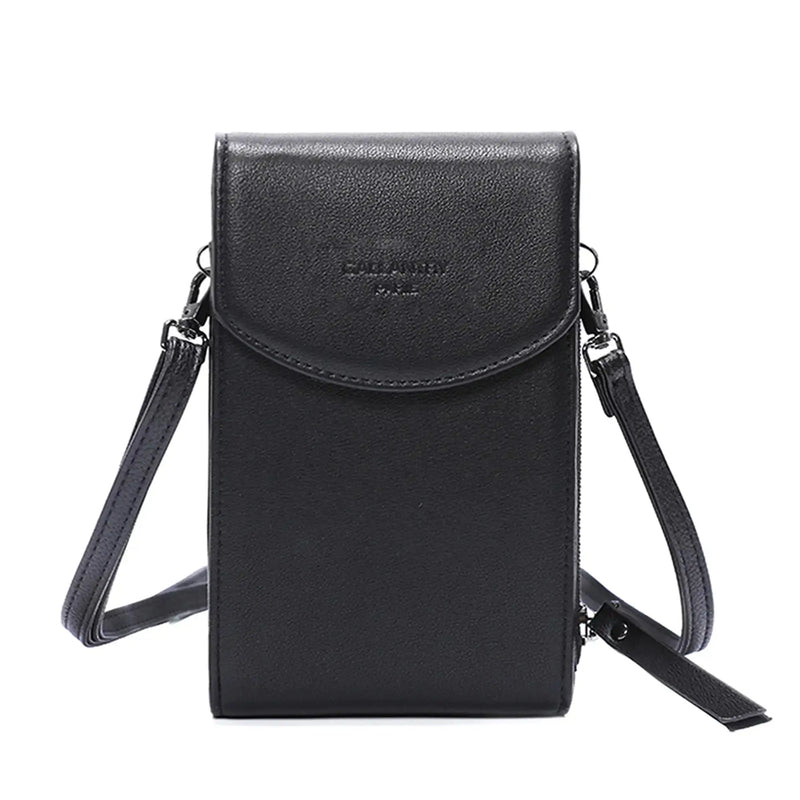 Gallantry Pochette téléphone bandoulière femme noir