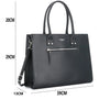 Sac cabas femme simili cuir noir - vue 2 | Flora & co