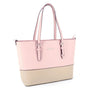 Sac cabas femme similicuir rose - vue 2 | Flora & co