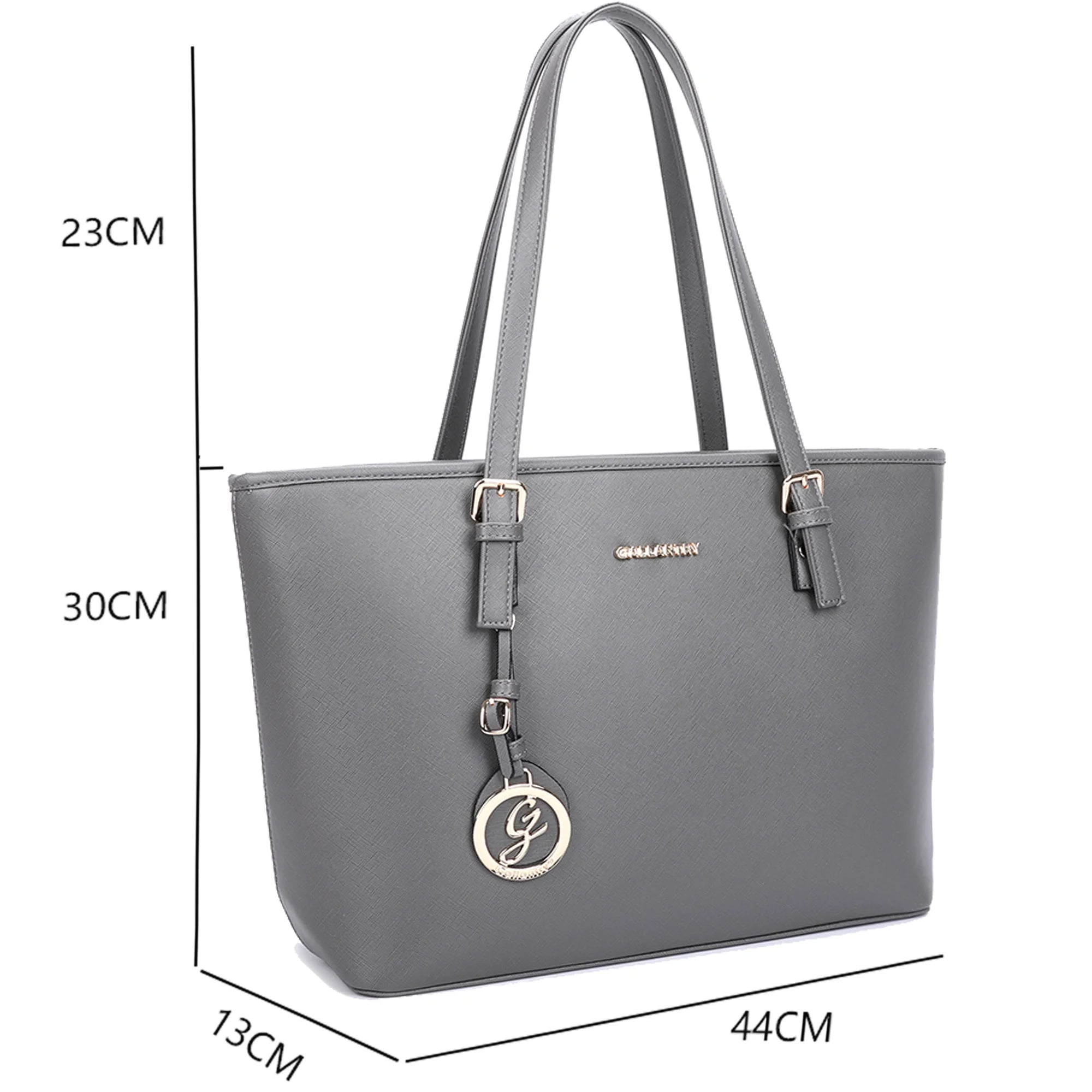 Sac à main femme fourre-tout xl gris foncé