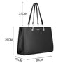 Sac cabas femme similicuir noir - vue 2 | Flora & co