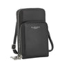 Sac bandoulière téléphone 6.7 Pouces femme noir Flora & co