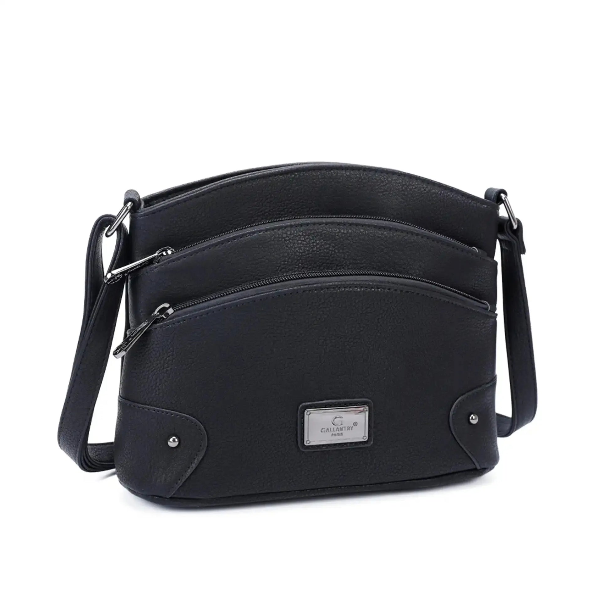 Gallantry Sac bandoulière femme multicolore grainé noir