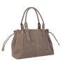 Sac cabas bowling femme cuir synthétique taupe - vue 3 | Flora & co