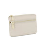 Porte-Monnaie pochette cuir grainé femme Beige other image 2