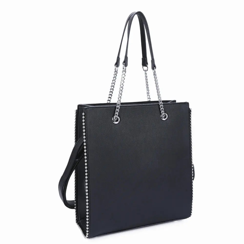 Crocochic Sac cabas femme format a4 lycée cours noir