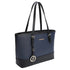 Gallantry Sac cabas femme bicolore saffiano bleu
