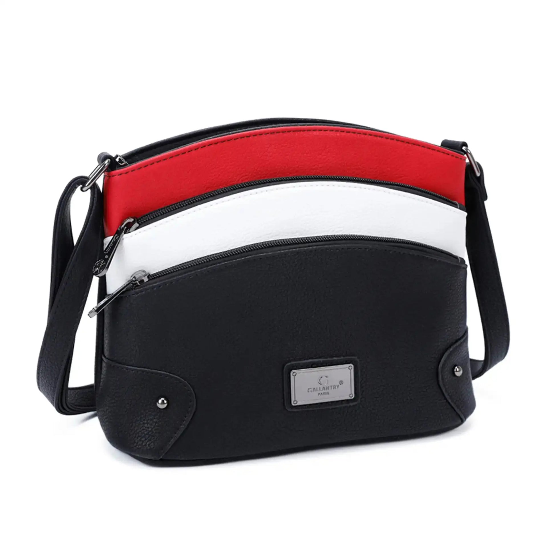 Gallantry Sac bandoulière femme multicolore grainé rouge
