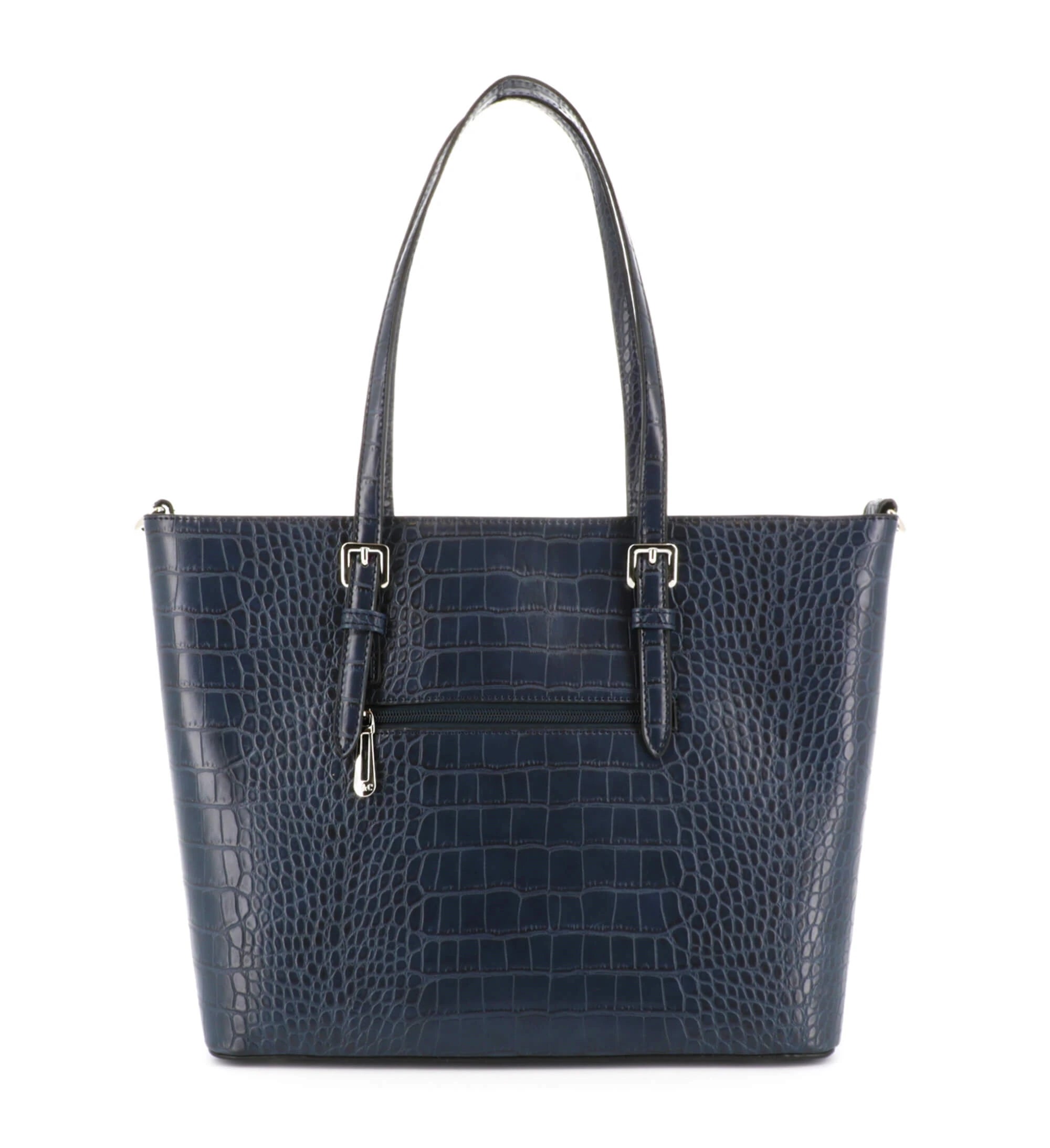 Sac cabas femme croco format a4 bleu