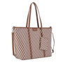Sac cabas femme simili cuir camel - vue 2 | Flora & co