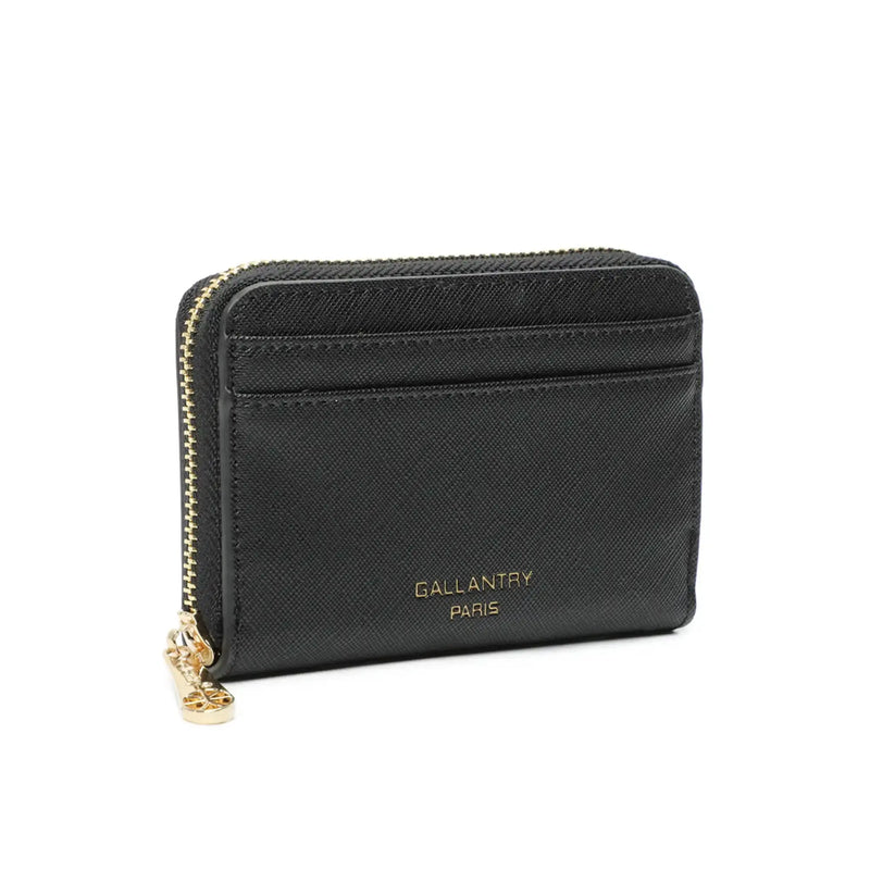 Gallantry Portefeuille porte-monnaie femme française noir