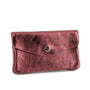 Vue 1 du Porte-monnaie cartes femme cuir irisé 051 Bordeaux par Made in Italy.