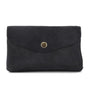 Vue 1 du Grand portefeuille cuir suède compatible passeport Bleu Marine par Made in Italy.