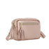 Petit sac bandoulière carré cuir irisé Or Rose other image 2