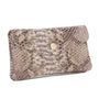 Vue 1 du Porte-monnaie mi-long femme python 05S Rose en cuir par Made in Italy.